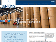 Tablet Screenshot of jenkins-shipping.com